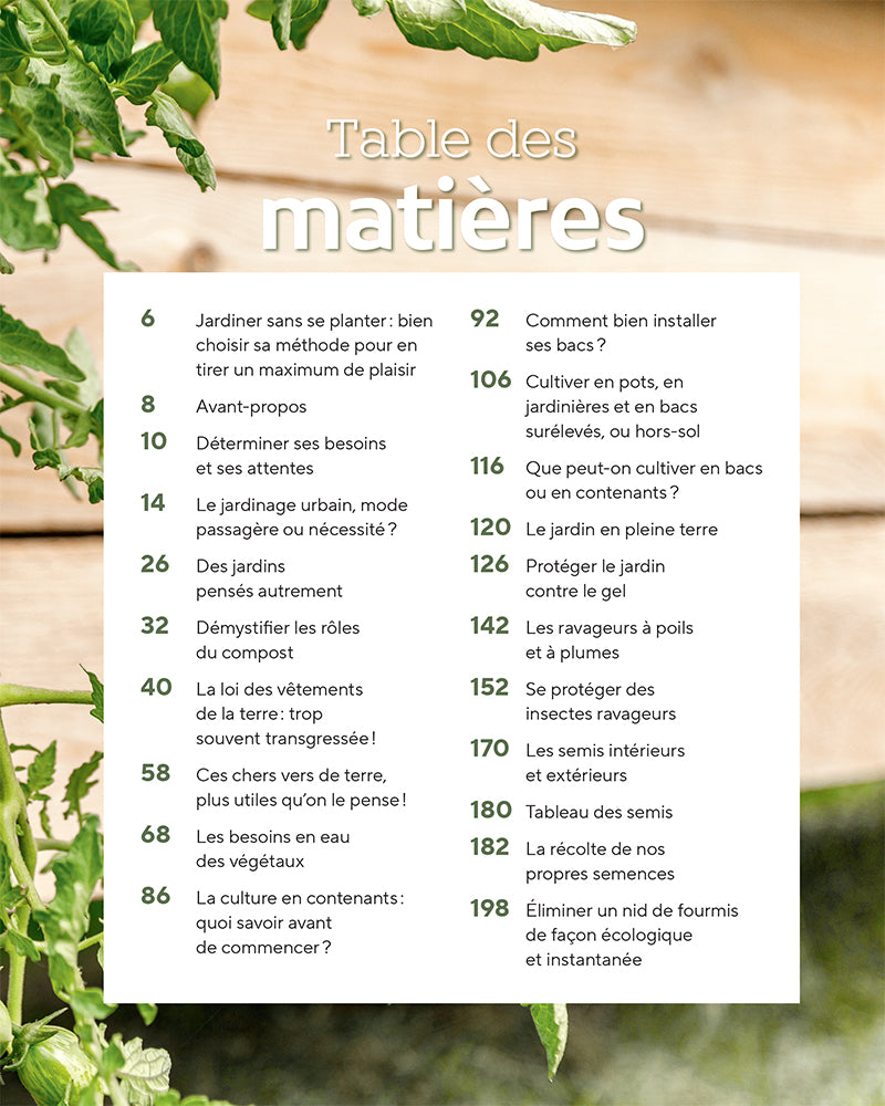 Jardiner en bacs - Serge Fortier - 2022