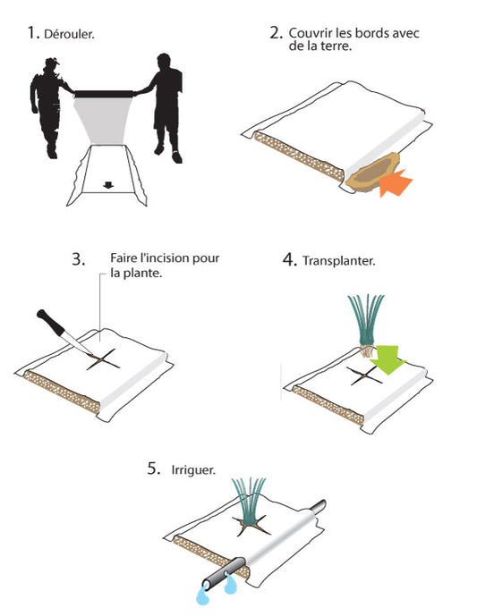 Paillis plastique 48'' x 500'