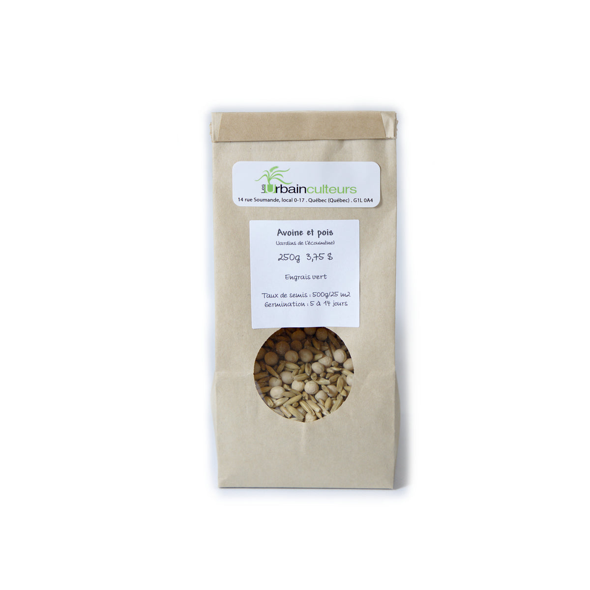 Sac de 250g d'engrais vert Avoine et pois