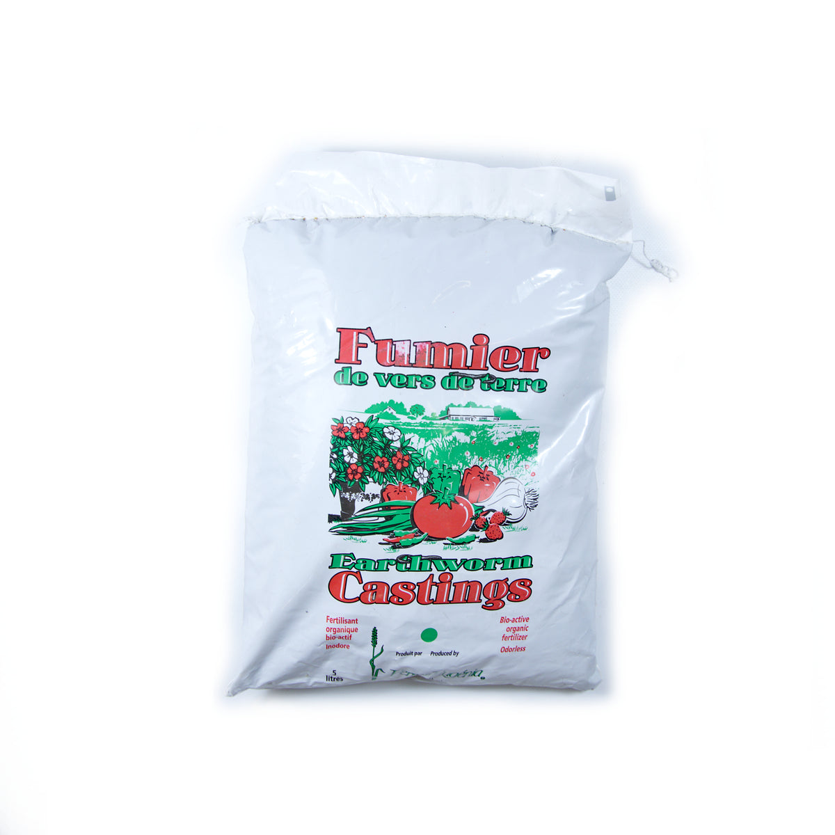Sac de 5 litres de fumier de vers de terre