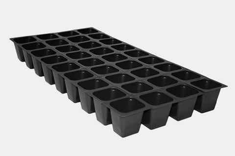 Plateaux de cellules en plastique de 2 pouces.