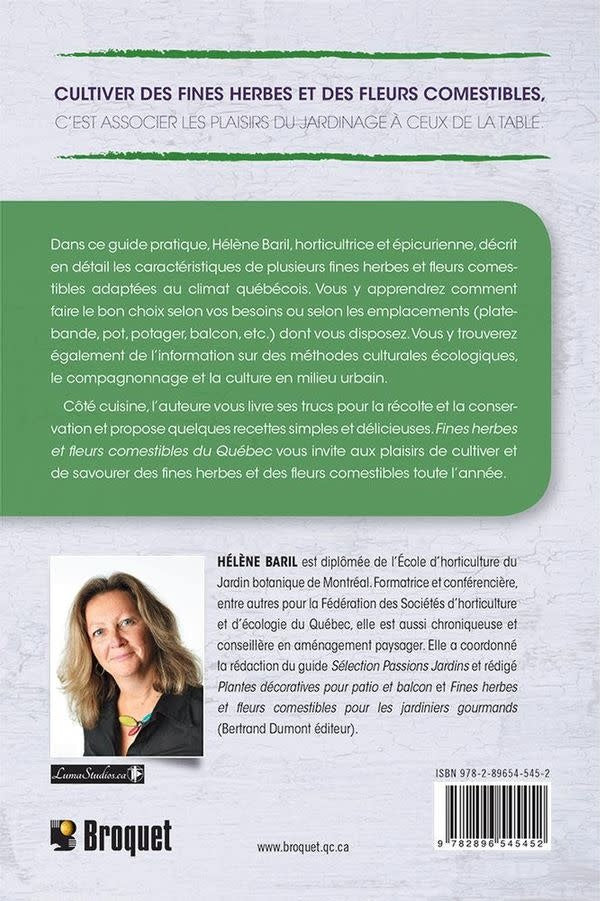 Fines herbes et fleurs comestibles du Québec - Hélène Baril - 2017