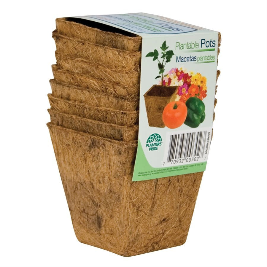 Pot 3'' en fibre de coco (8/pqt)