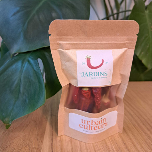 Piments séchés des Jardins du bassin Louise