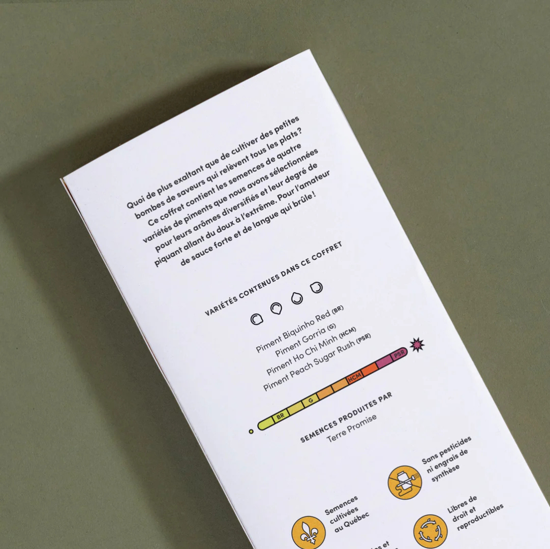 Coffret de semences - Collection de piments