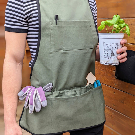 Tablier long de jardinage