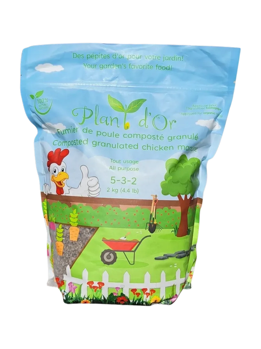 Fumier de poule composté granulé 5-3-2