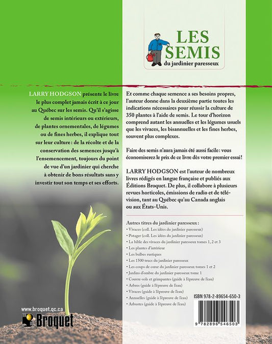 Les semis du jardinier paresseux - Larry Hodgson - 2020