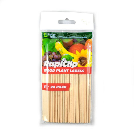 Étiquette bois Rapiclip 6" Pqt 24